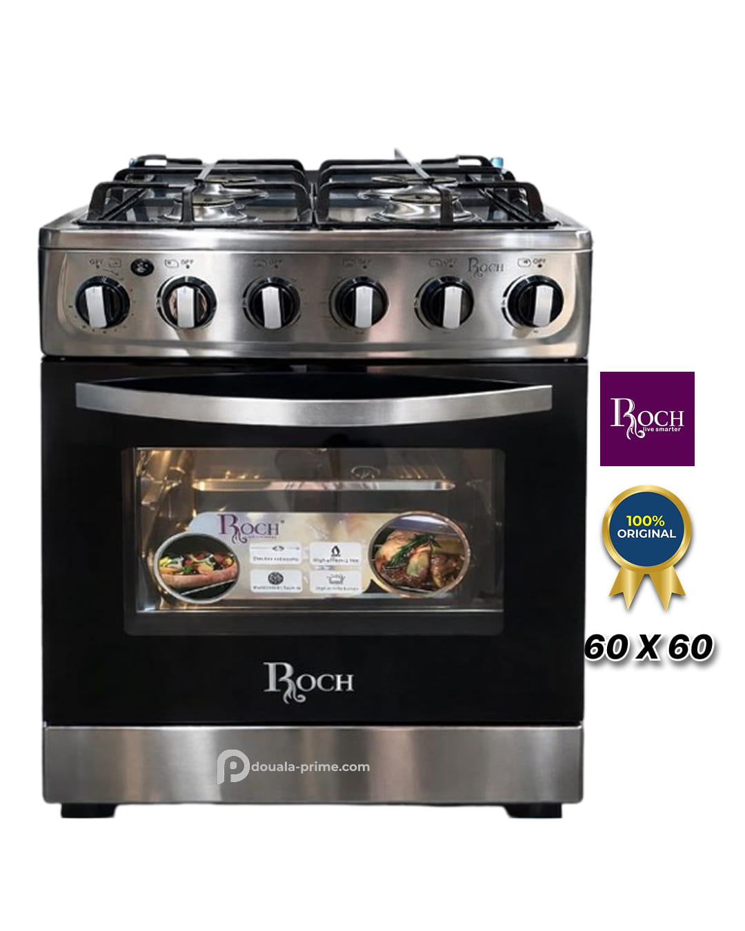 CUISINIERE AUTOMATIQUE ROCH 60 X 60 - Argent